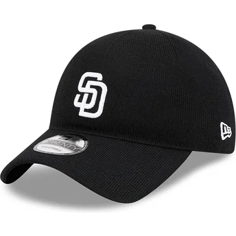 San Diego Padres MLB New Era 9TWENTY Justerbar Sort Buet Kasket i Merinould
