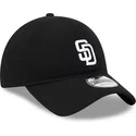 san-diego-padres-mlb-new-era-9twenty-justerbar-sort-buet-kasket-i-merinould