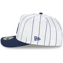 hvid-og-bla-buet-kasket-snapback-9fifty-a-frame-satin-pinstripe-fra-los-angeles-dodgers-mlb-fra-new-era