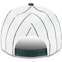 hvid-og-gron-buet-kasket-snapback-9fifty-a-frame-satin-pinstripe-fra-oakland-athletics-mlb-fra-new-era