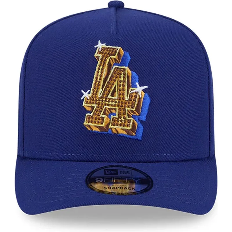 bla-buet-snapback-kasket-9fifty-a-frame-emblem-fra-los-angeles-dodgers-mlb-fra-new-era