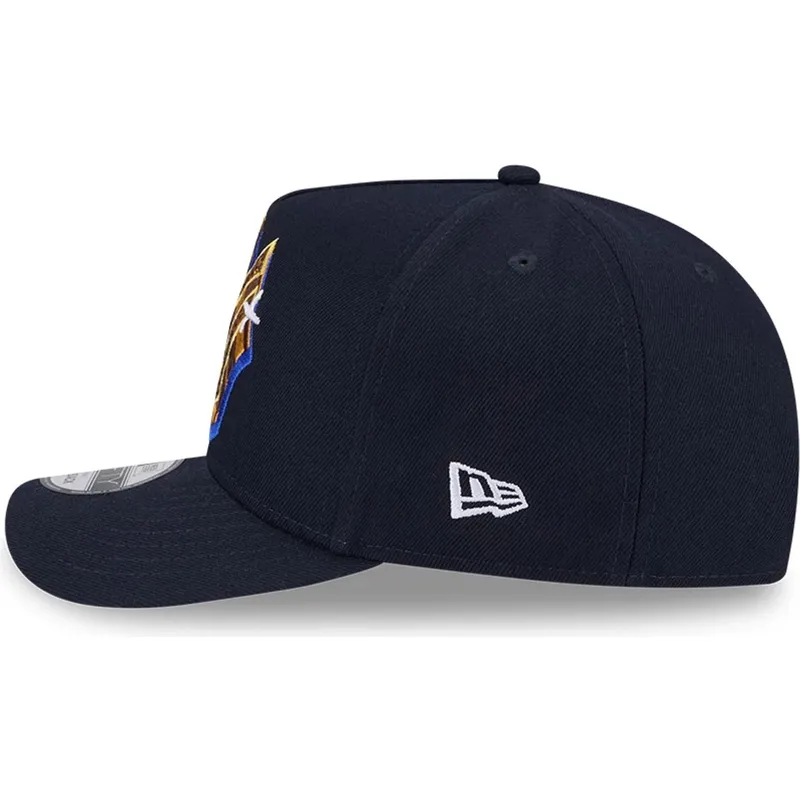 marinebla-buet-kasket-snapback-9fifty-a-frame-emblem-fra-new-york-yankees-mlb-fra-new-era