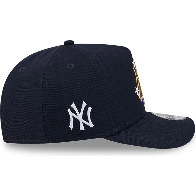 marinebla-buet-kasket-snapback-9fifty-a-frame-emblem-fra-new-york-yankees-mlb-fra-new-era