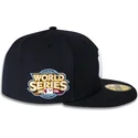 flad-marinebla-fitted-kasket-59fifty-world-series-2009-side-patch-fra-new-york-yankees-mlb-af-new-era