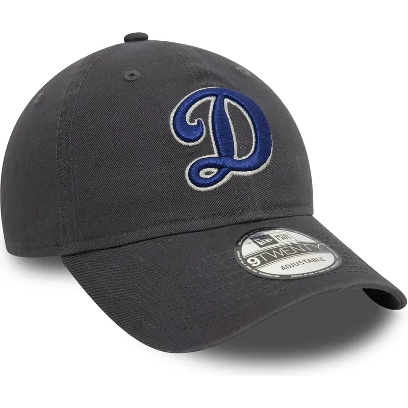 gra-justerbar-kurvet-kasket-9twenty-core-classic-fra-los-angeles-dodgers-mlb-fra-new-era