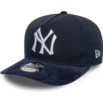 Marineblå snapback 19TWENTY Coops Cord kasket med buet skygge fra New York Yankees MLB fra New Era