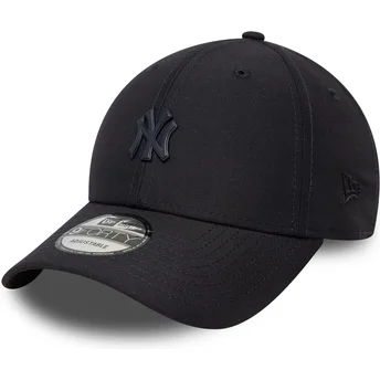 Justerbar 9FORTY mørkeblå buet kasket med New York Yankees MLB nål fra New Era