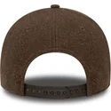 brun-buet-snapback-kasket-9forty-melton-wool-fra-detroit-tigers-mlb-fra-new-era