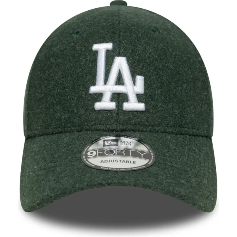 gron-curved-snapback-kasket-9forty-melton-wool-fra-los-angeles-dodgers-mlb-fra-new-era