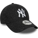 new-era-new-york-yankees-mlb-9forty-melton-wool-sort-buet-snapback-kasket