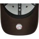justerbar-brun-buet-kasket-9forty-outline-los-angeles-dodgers-mlb-fra-new-era
