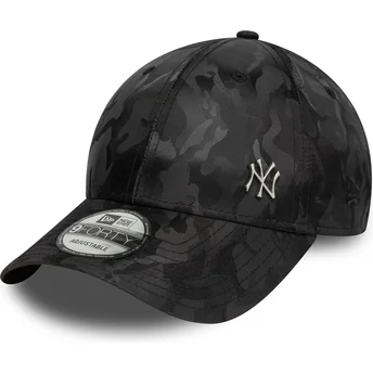 Justerbar sort camouflage buet kasket 9FORTY Flawless Pin New York Yankees MLB fra New Era