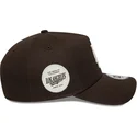 brun-buet-snapback-kasket-9forty-e-frame-side-patch-fra-los-angeles-dodgers-mlb-fra-new-era