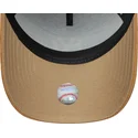 new-york-yankees-mlb-new-era-9forty-e-frame-suede-visor-sort-og-brun-snapback-cap