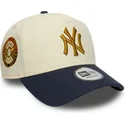 new-era-new-york-yankees-mlb-9forty-e-frame-world-series-patch-beige-og-marinebla-snapback-buet-kasket