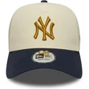 new-era-new-york-yankees-mlb-9forty-e-frame-world-series-patch-beige-og-marinebla-snapback-buet-kasket