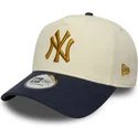 new-era-new-york-yankees-mlb-9forty-e-frame-world-series-patch-beige-og-marinebla-snapback-buet-kasket
