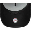 sort-buet-snapback-kasket-med-sort-logo-9forty-e-frame-melton-fra-new-york-yankees-mlb-fra-new-era