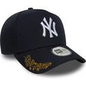 new-era-new-york-yankees-mlb-9forty-e-frame-tonal-icon-marinebla-buet-snapback-kasket