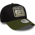 new-era-9forty-e-frame-camo-patch-sort-og-gron-snapback-buet-kasket