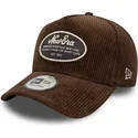 brun-buet-snapback-9forty-e-frame-patch-cord-kasket-fra-new-era