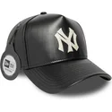 new-york-yankees-mlb-new-era-9forty-e-frame-img-leather-justerbar-sort-buet-kasket