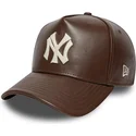 new-york-yankees-mlb-new-era-9forty-e-frame-img-leather-justerbar-brun-buet-kasket