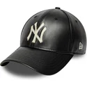 sort-justerbar-kurvet-kasket-9forty-m-crown-img-leather-fra-new-york-yankees-mlb-fra-new-era