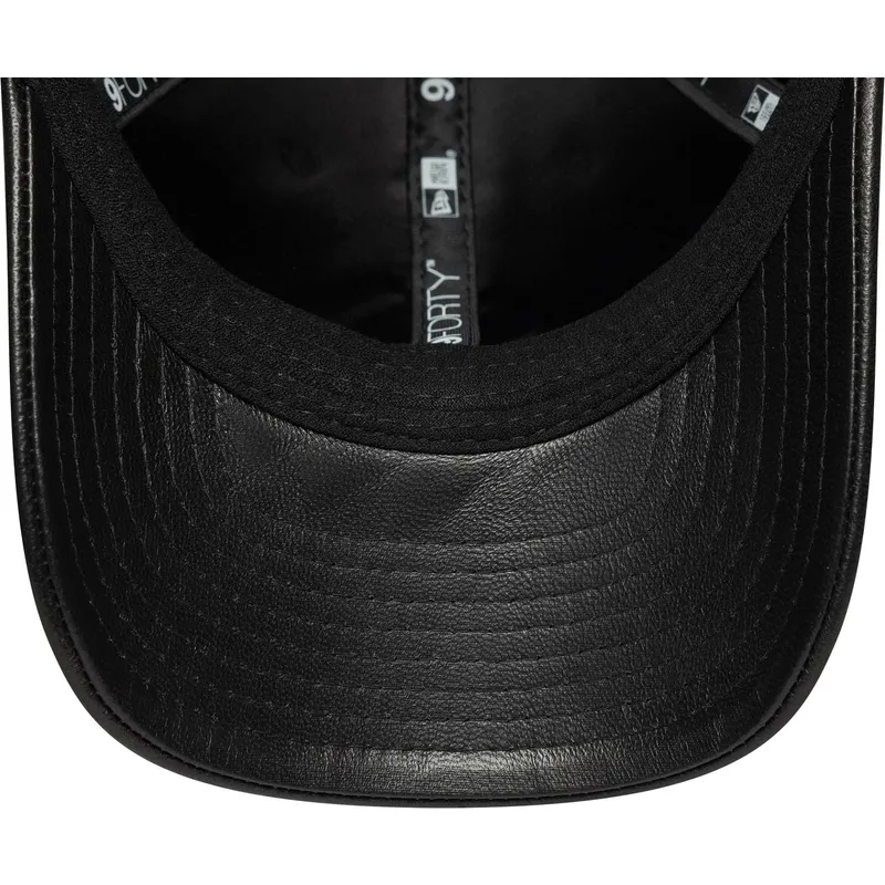 sort-justerbar-kurvet-kasket-9forty-m-crown-img-leather-fra-new-york-yankees-mlb-fra-new-era