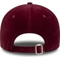 new-era-los-angeles-dodgers-mlb-9forty-velour-justerbar-bordeaux-kvindekasket-med-buet-skygge