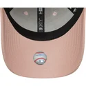los-angeles-dodgers-mlb-new-era-9forty-league-essential-justerbar-rosa-buet-kasket-til-kvinder-med-rosa-logo