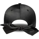 new-era-new-york-yankees-mlb-9forty-satin-bow-back-justerbar-sort-kvindekasket-med-sort-logo