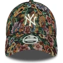 buet-kasket-multifarvet-justerbar-til-kvinder-9twenty-floral-fra-new-york-yankees-mlb-fra-new-era