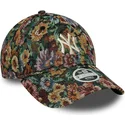 buet-kasket-multifarvet-justerbar-til-kvinder-9twenty-floral-fra-new-york-yankees-mlb-fra-new-era