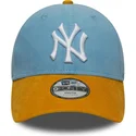 new-era-new-york-yankees-mlb-9forty-cord-justerbar-bla-og-brun-buet-kasket-til-drenge