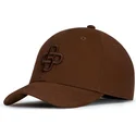 justerbar-brun-buet-kasket-med-brunt-logo-baseball-peach-obl061-fra-oblack