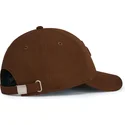 justerbar-brun-buet-kasket-med-brunt-logo-baseball-peach-obl061-fra-oblack