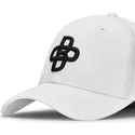 hvid-justerbar-buet-kasket-baseball-peach-obl042-fra-oblack