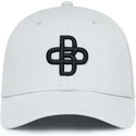 hvid-justerbar-buet-kasket-baseball-peach-obl042-fra-oblack