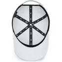 hvid-justerbar-buet-kasket-baseball-peach-obl042-fra-oblack