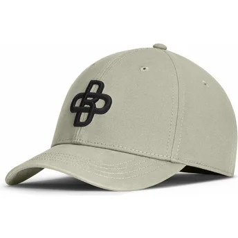 Gorra grøn justerbar kasket med sort logo Baseball Peach OBL053 fra Oblack
