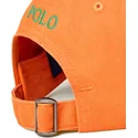 polo-ralph-lauren-cotton-chino-classic-sport-justerbar-orange-kasket-med-gron-logo