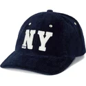 marinebla-justerbar-buet-kasket-med-ny-patch-authentic-corduroy-fra-polo-ralph-lauren