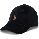 sort-justerbar-kasket-med-buet-skygge-classic-sport-corduroy-fra-polo-ralph-lauren