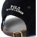 sort-justerbar-kasket-med-buet-skygge-classic-sport-corduroy-fra-polo-ralph-lauren