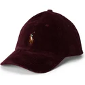 justerbar-bordeaux-buet-kasket-classic-sport-corduroy-fra-polo-ralph-lauren