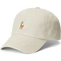 kasketter-buet-beige-justerbar-rem-af-polo-ralph-lauren