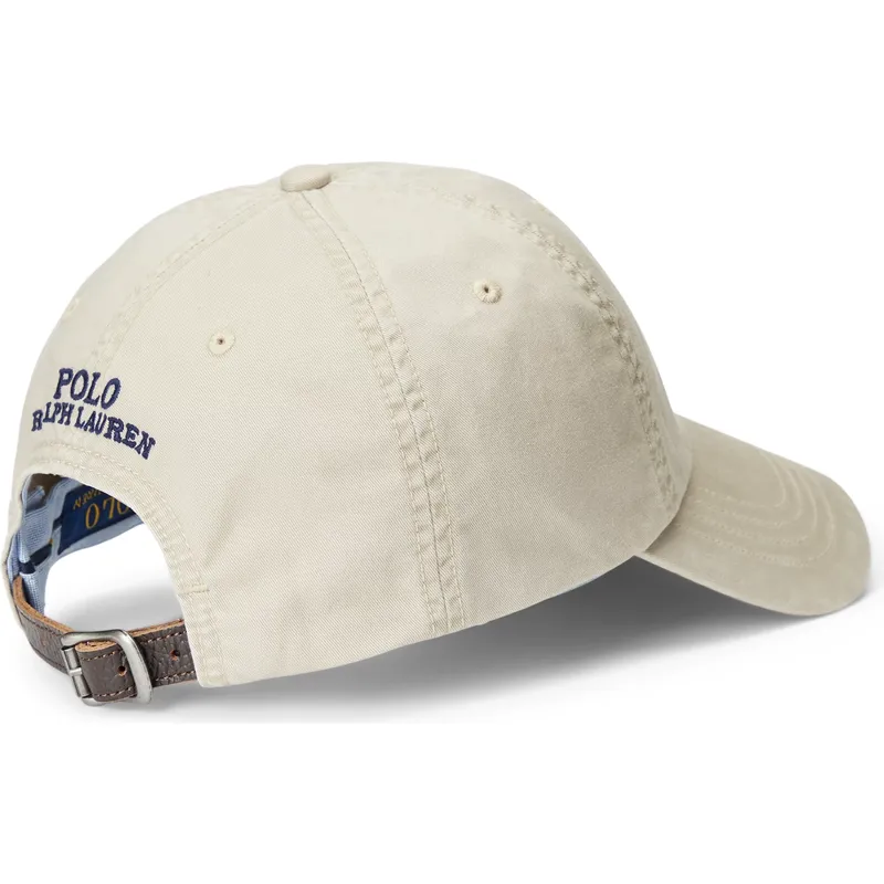 kasketter-buet-beige-justerbar-rem-af-polo-ralph-lauren kasketter-buet-beige-justerbar-rem-af-polo-ralph-lauren