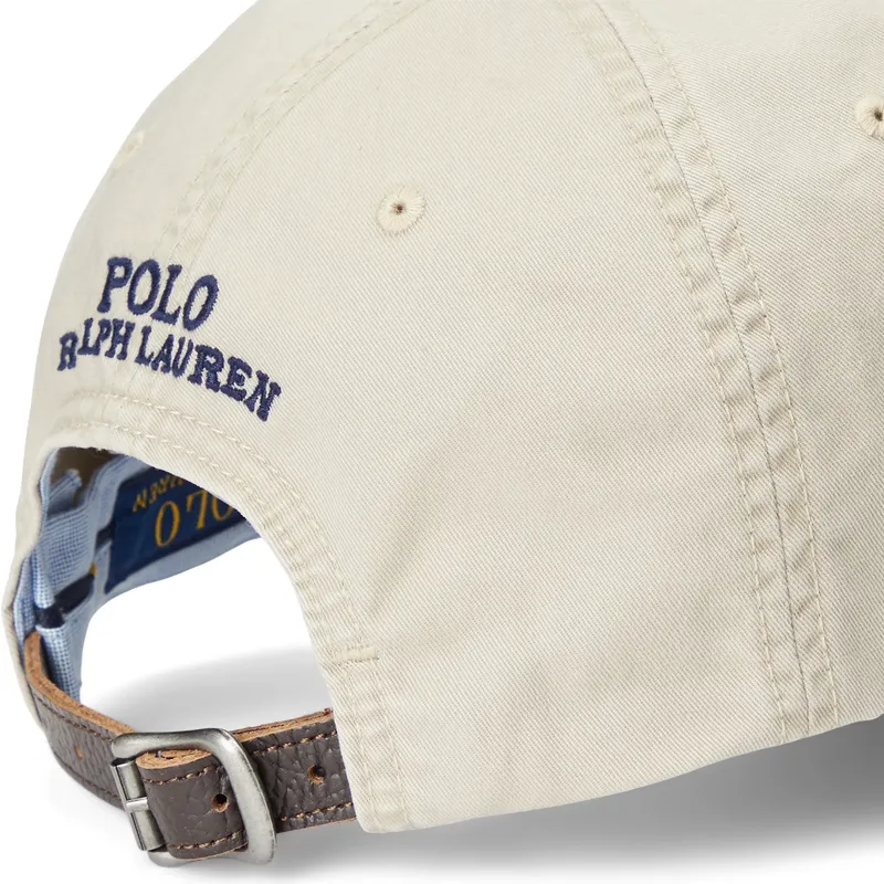 kasketter-buet-beige-justerbar-rem-af-polo-ralph-lauren kasketter-buet-beige-justerbar-rem-af-polo-ralph-lauren