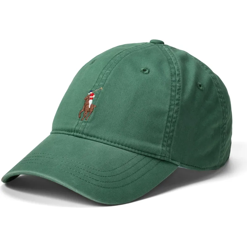 justerbar-gron-buet-kasket-classic-sport-stretch-cotton-twill-fra-polo-ralph-lauren
